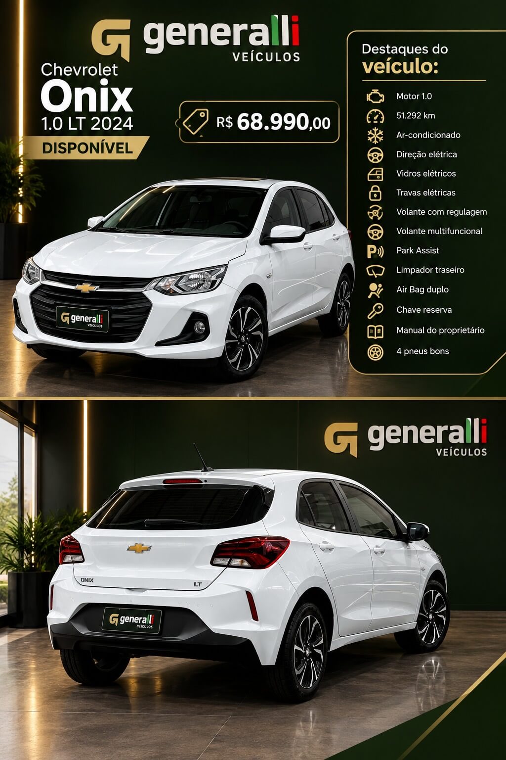 Arte de veículo produzida para a Generalli Veículos