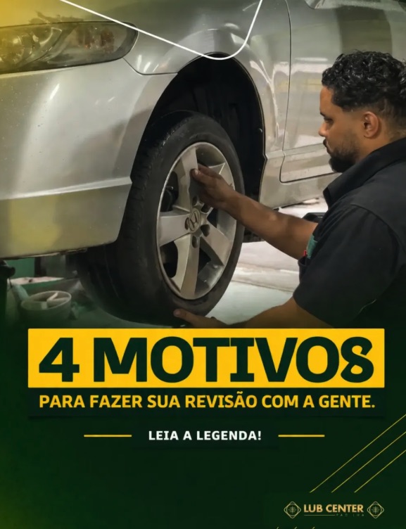 Peça de feed Lubcenter Padilha — 4 motivos para fazer sua revisão